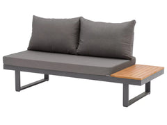 Canary 6 Seater Outdoor Reversible Chaise Lounge Setting with Coffee Table