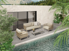 Sunshine 4 Piece Outdoor Lounge Set