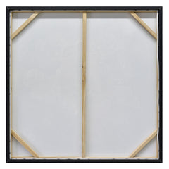 100X100cm Cockatoo Romance Gold Framed Canvas Wall Art