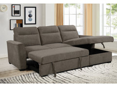 Belino 3 Seater Pull Out Sofabed with Reversible Chaise + Storage