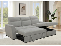 Belino 3 Seater Pull Out Sofabed with Reversible Chaise + Storage