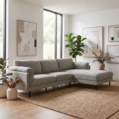 Ronald 3 Seater Fabric Chaise