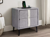 Hanley Fabric Bedside with USB
