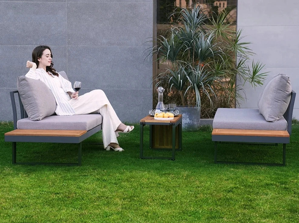 Belize 4 Seater Outdoor Lounge Setting with Coffee Table