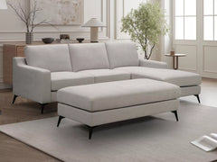 Leo 3 Seater Fabric Chaise with Ottoman