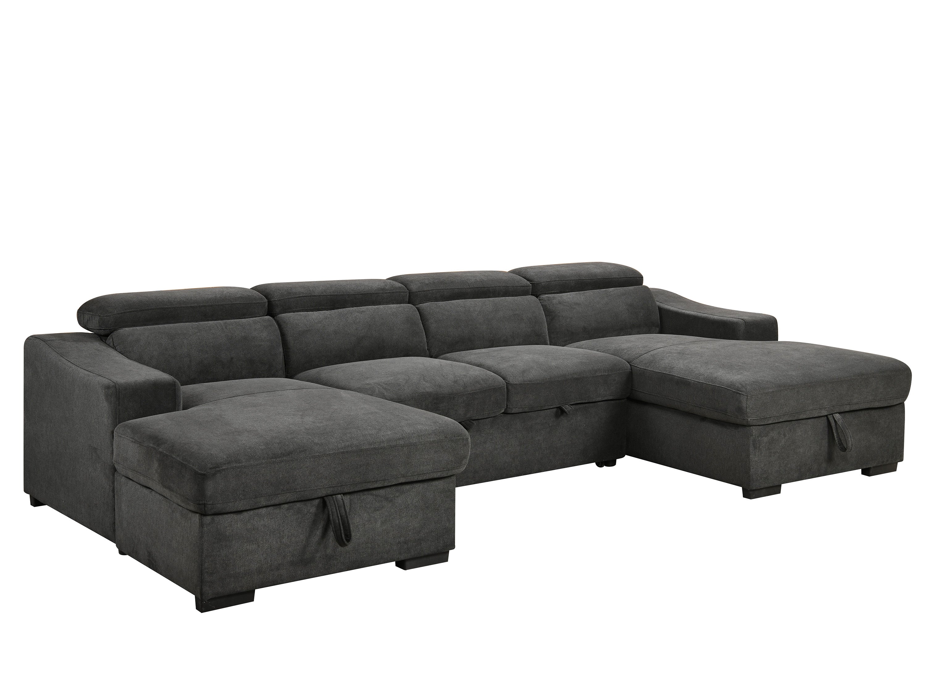 Harlan 4 Seater Fabric with LHF-RHF Sofabed