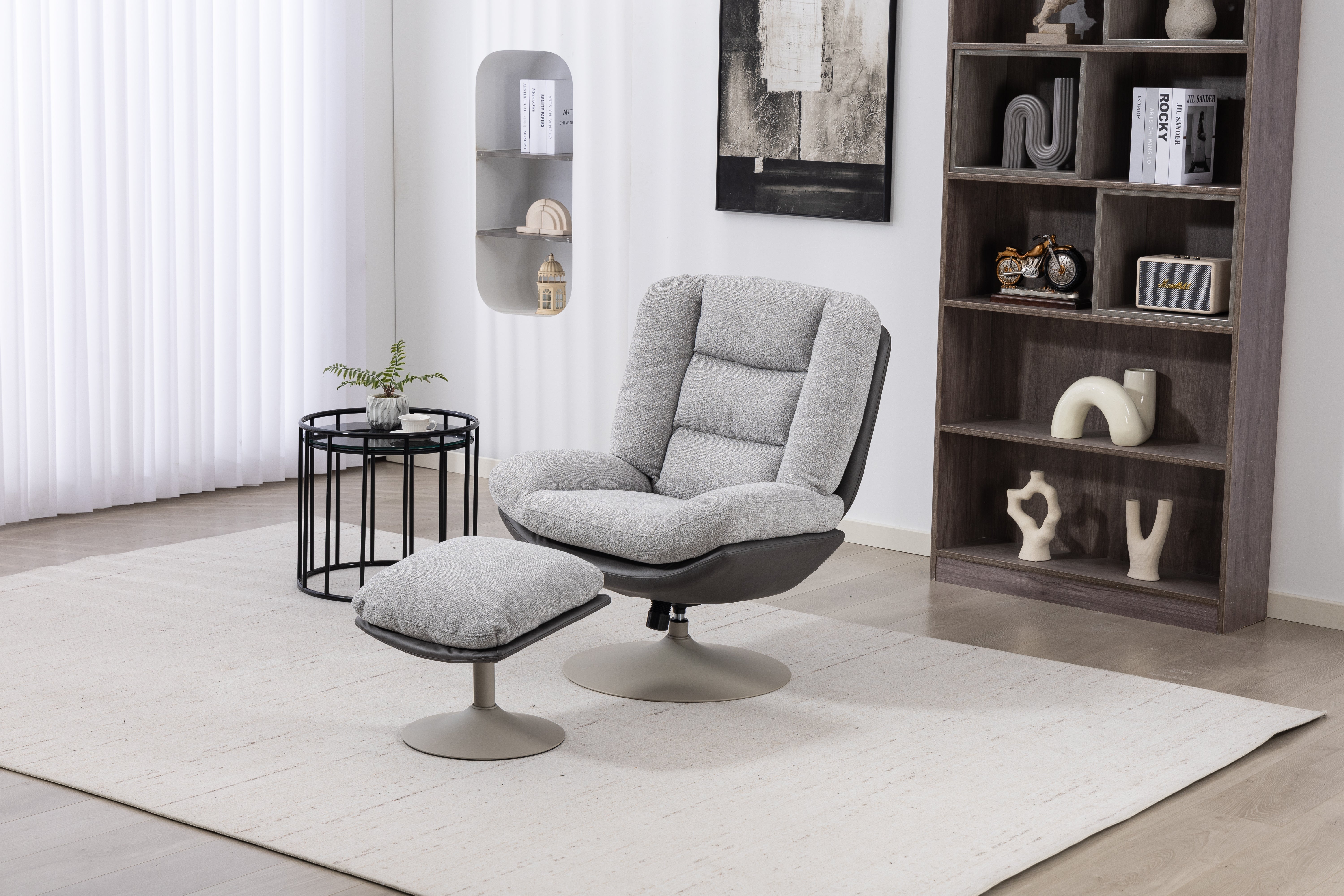 Polar Swivel Chair with Stool
