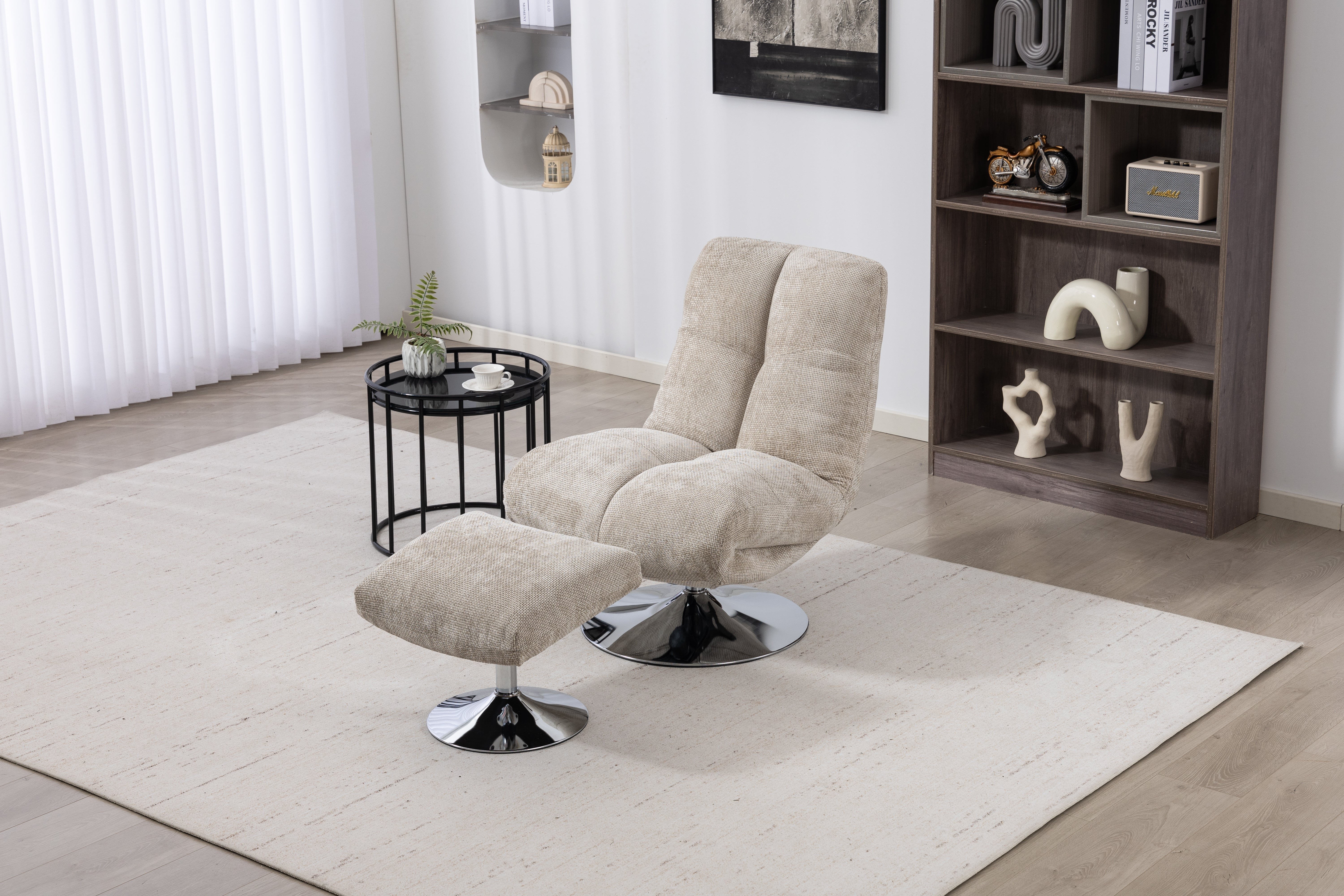 Pulse Swivel Chair with Stool