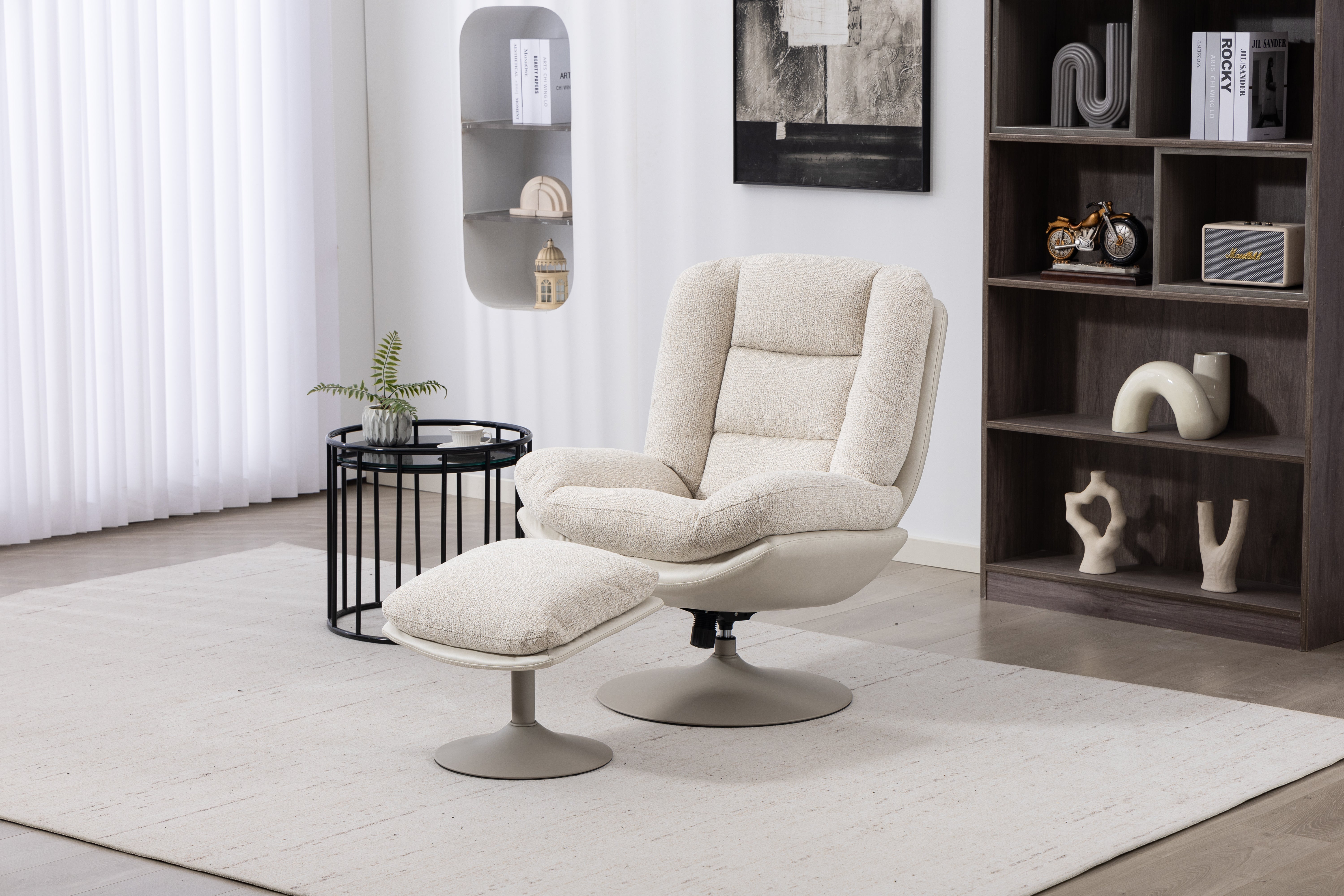 Polar Swivel Chair with Stool