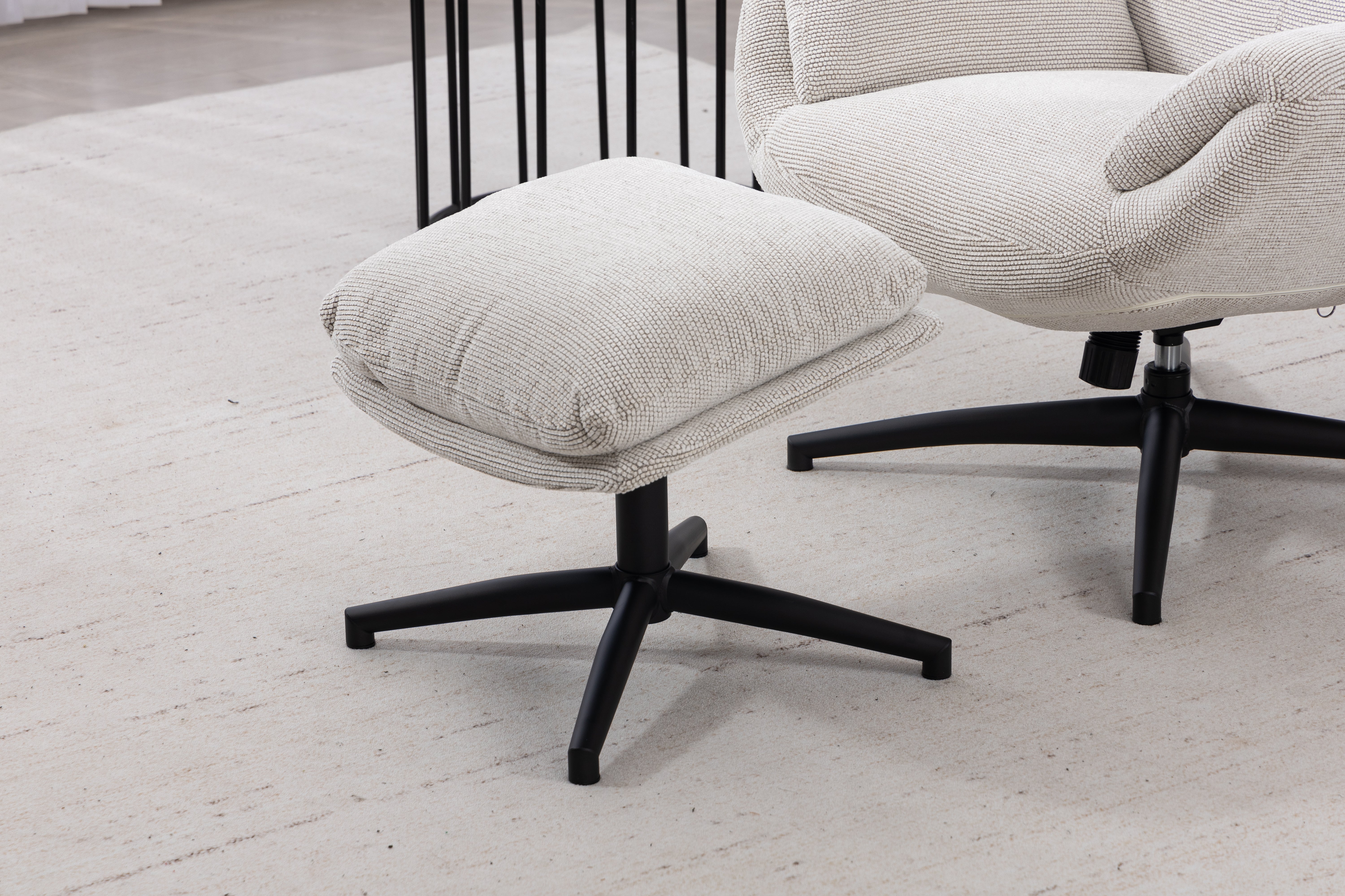 Cosmo Swivel Chair with Stool