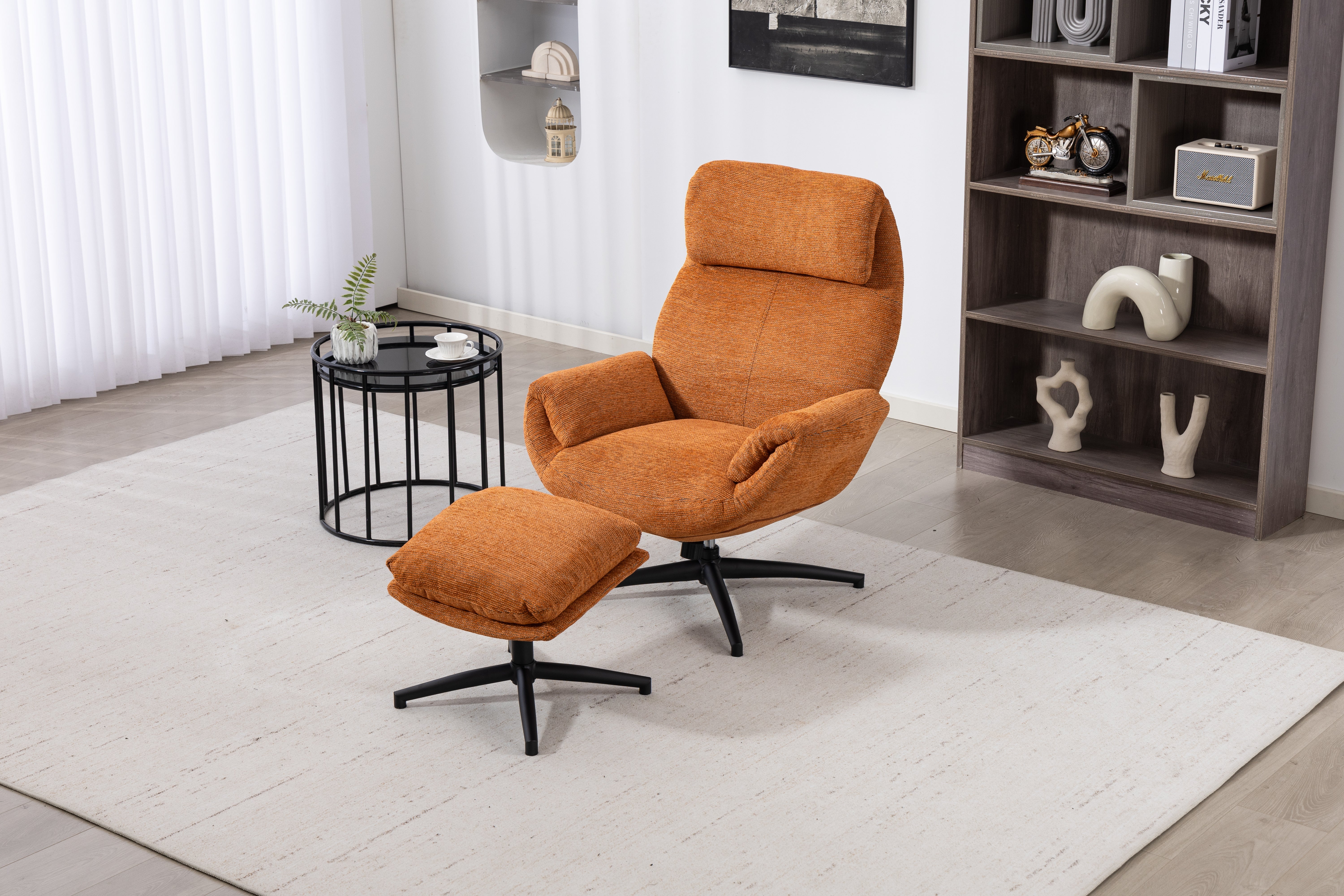 Cosmo Swivel Chair with Stool
