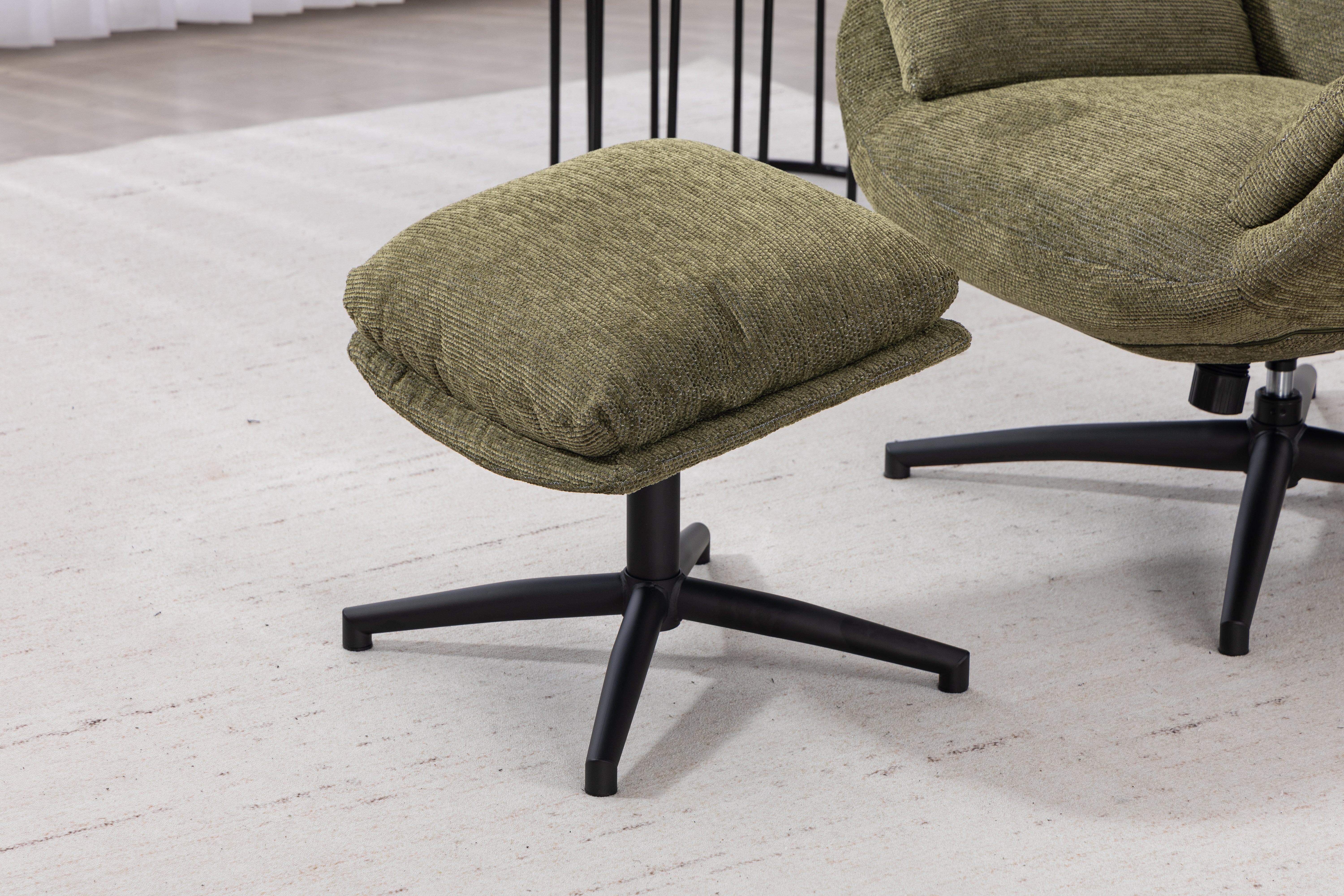 Cosmo Swivel Chair with Stool
