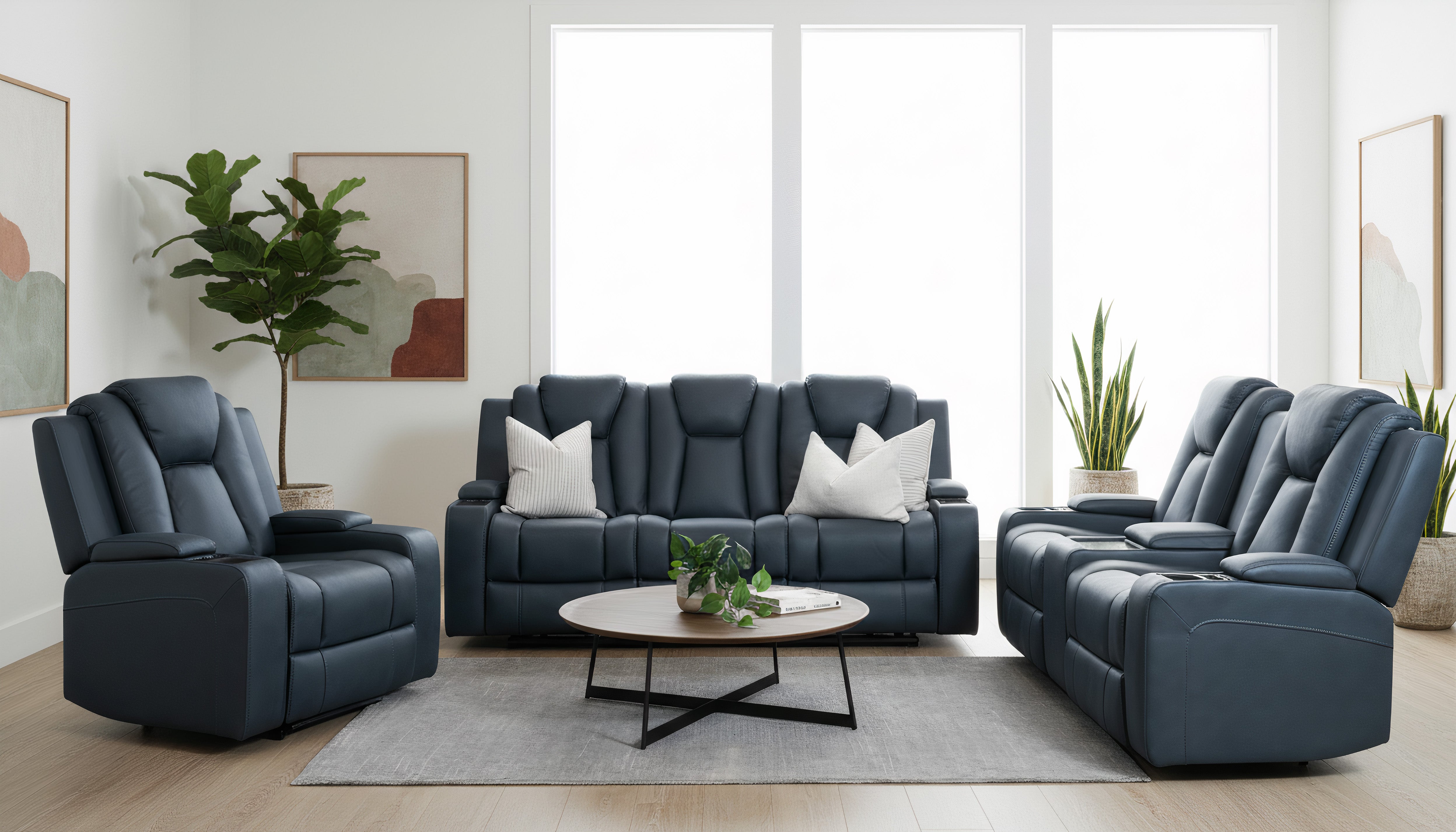 Arena Fabric Electric Recliner Lounge