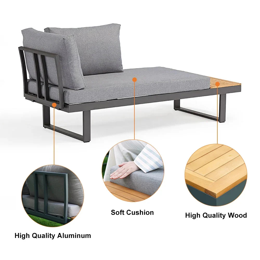 Belize 4 Seater Outdoor Lounge Setting with Coffee Table