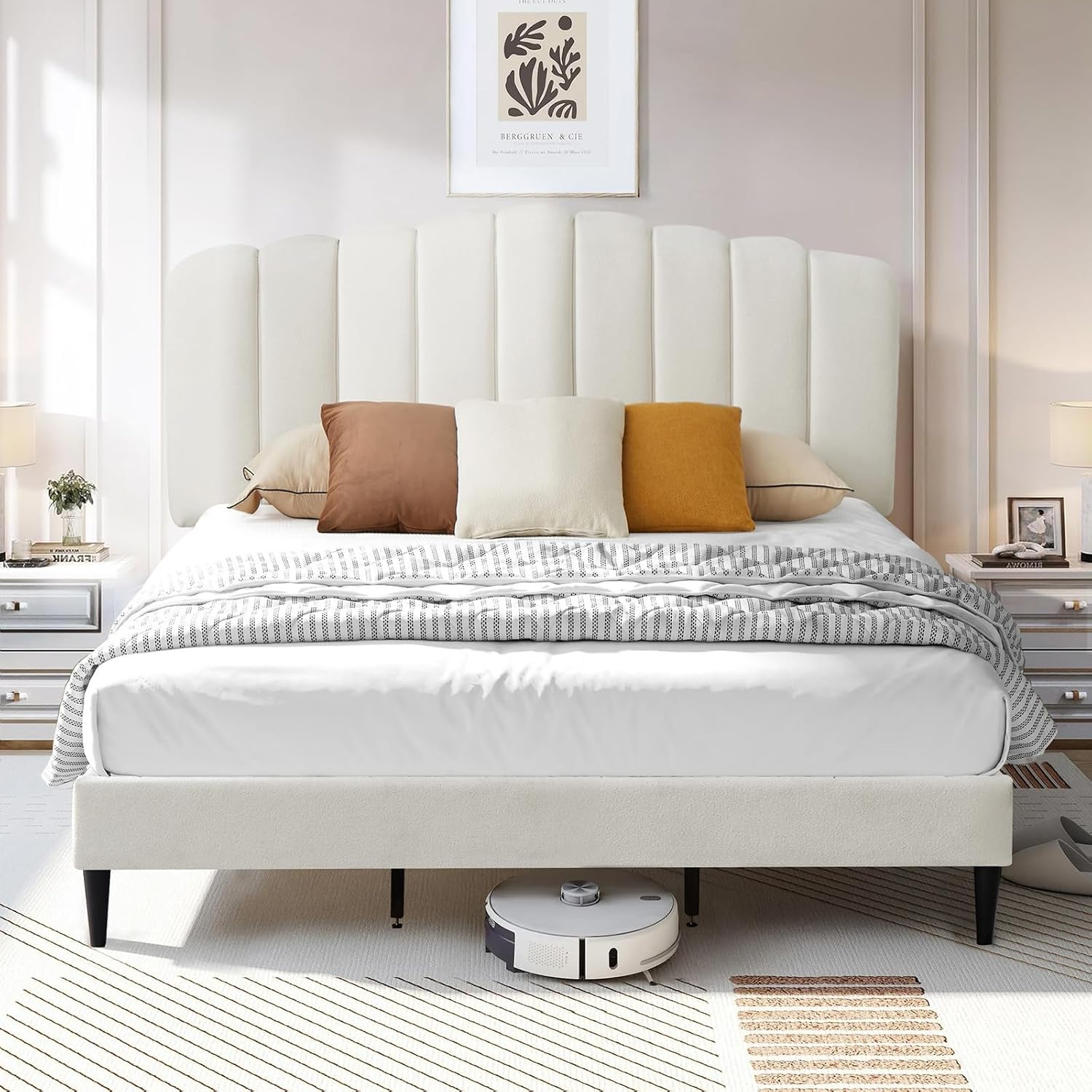 Pearl Fabric Bed