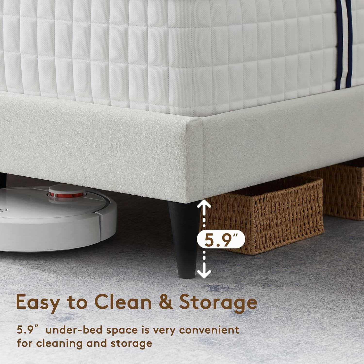 Pearl Fabric Bed