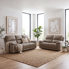 Angelo Recliner Leather Lounge Suite