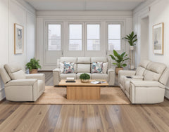Aquila Electric Recliner Leather Lounge Suite