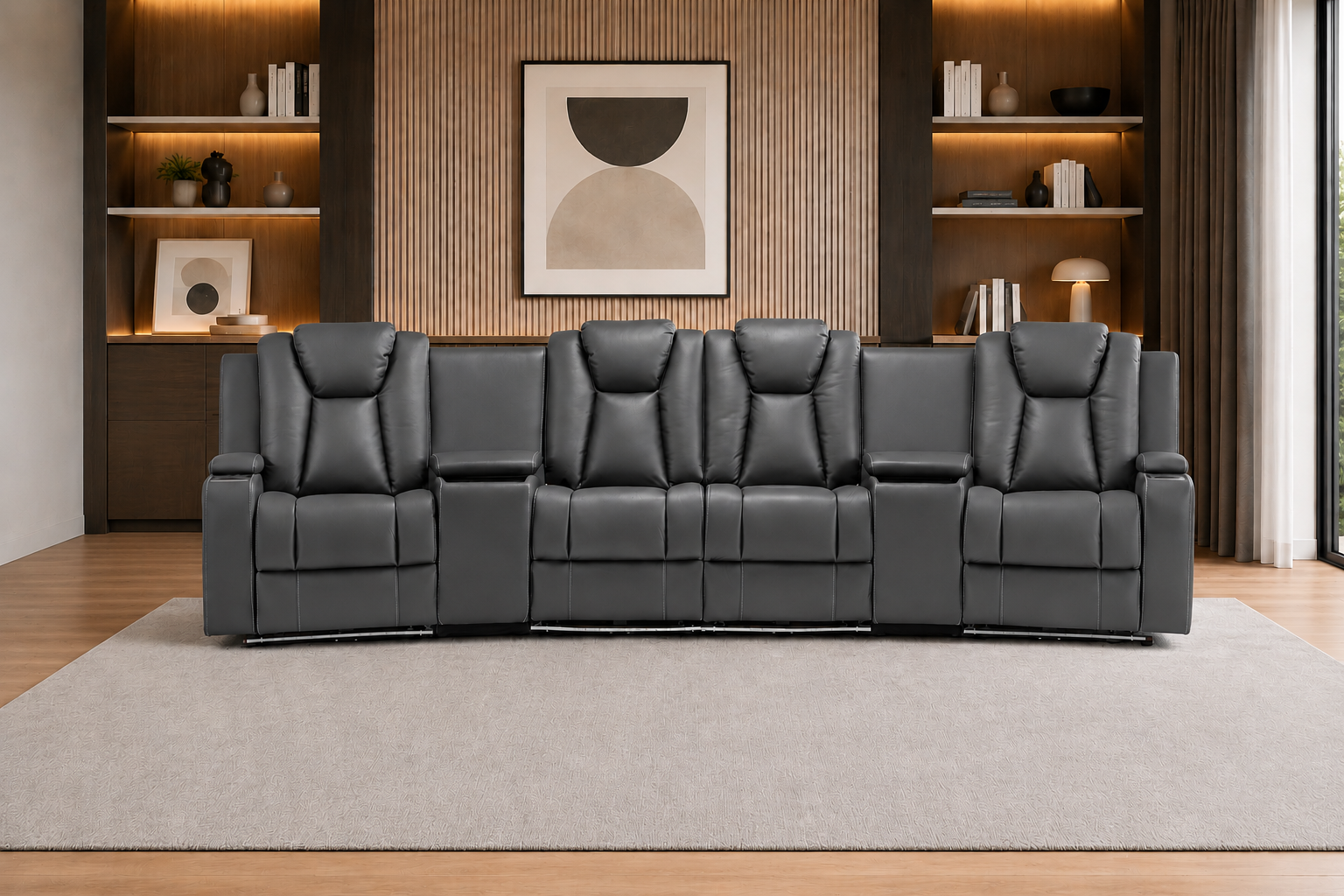 Arena Fabric Electric Recliner Lounge