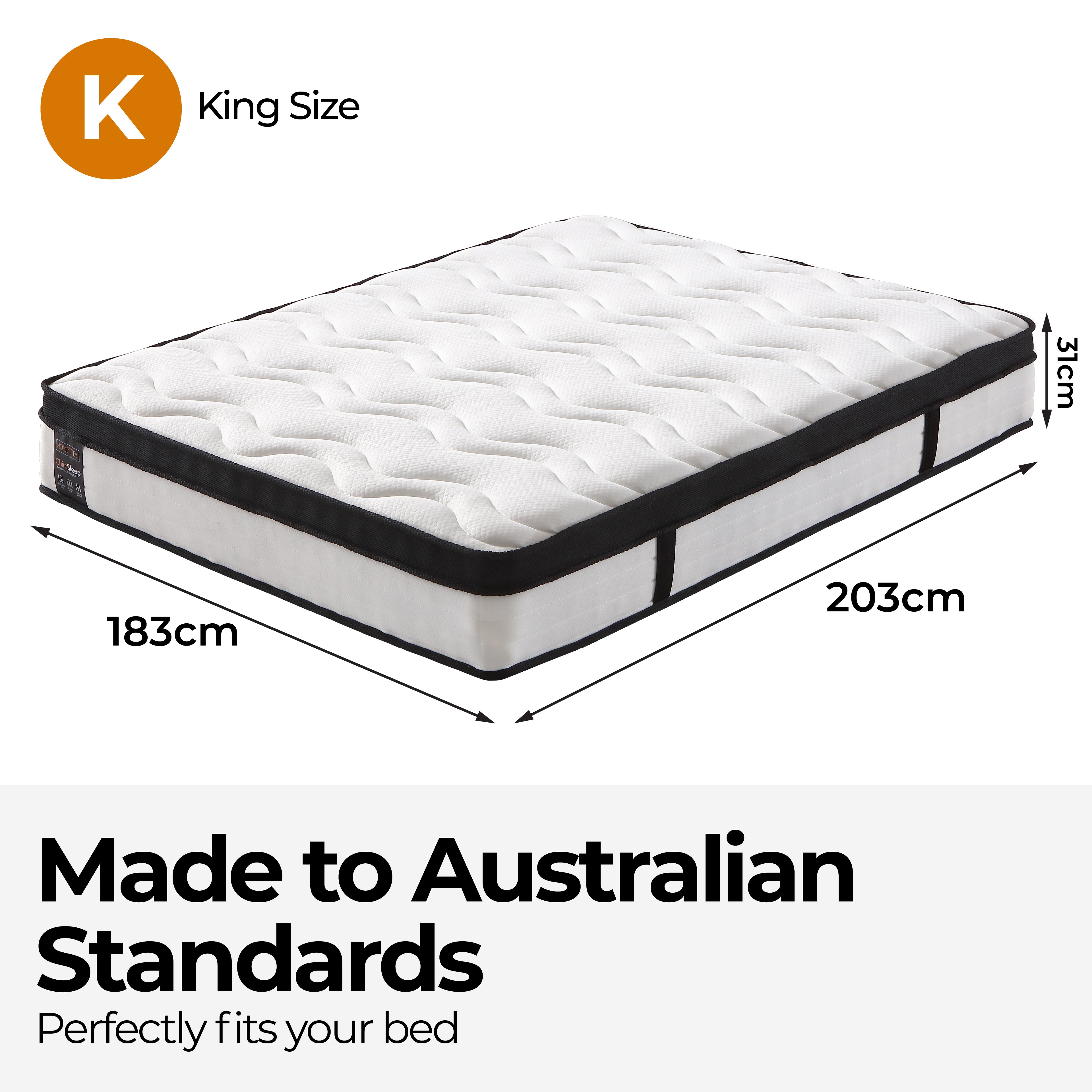 ChiroSleep 5-Zone Orthopaedic Euro Top Pocket Spring Mattress