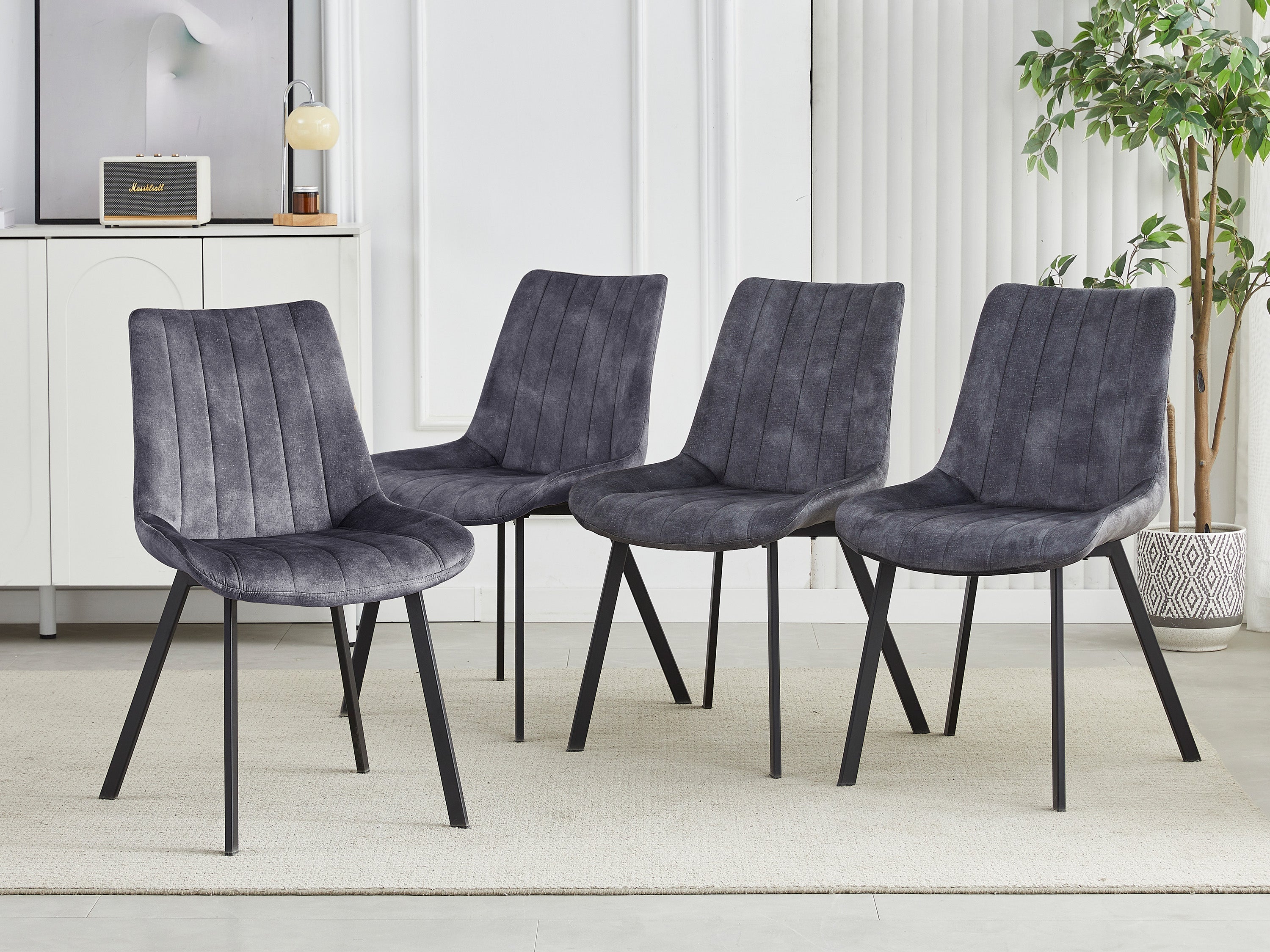 Sloane Fabric Dining Chairs (Set of 4)