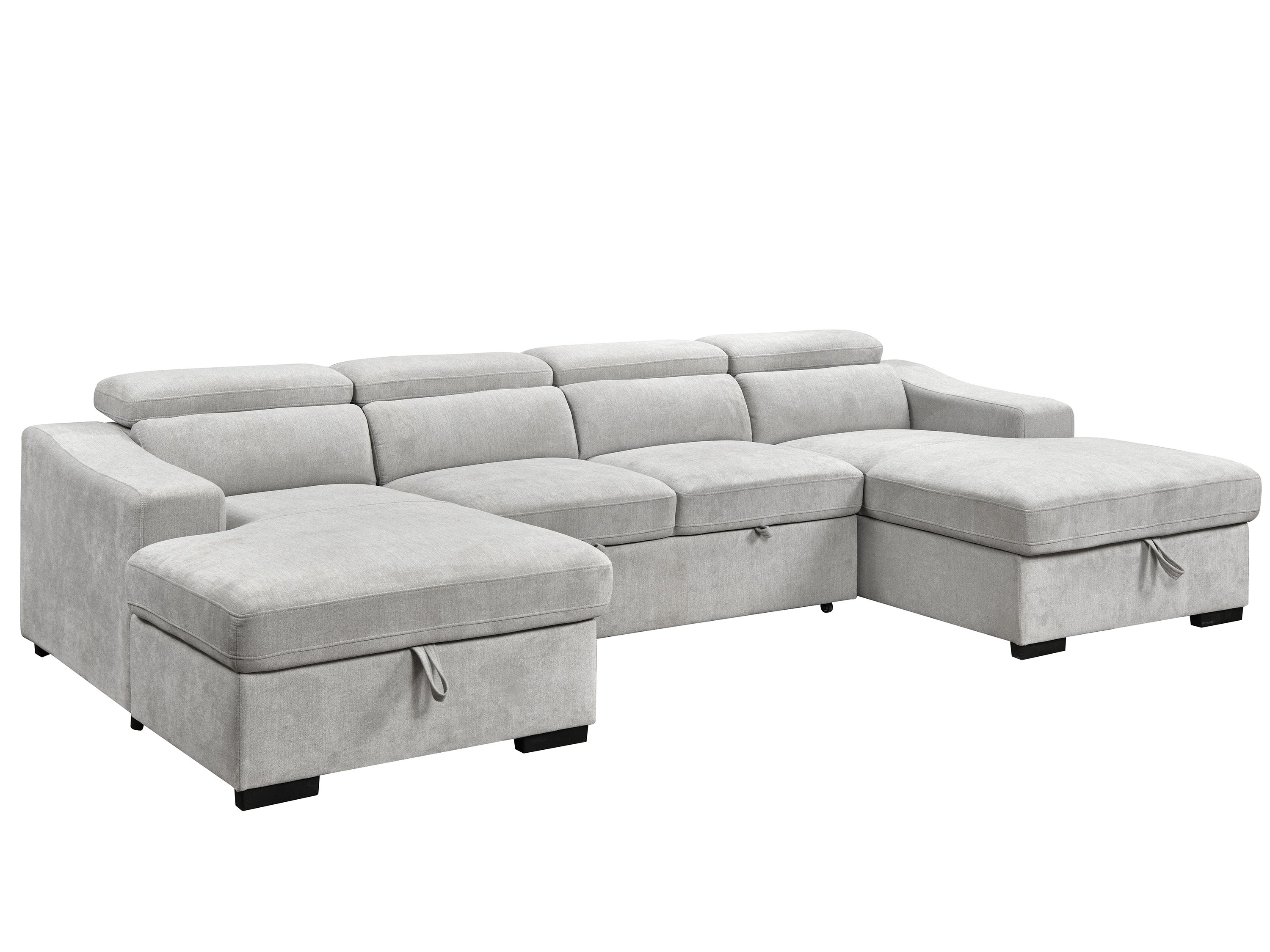 Harlan 4 Seater Fabric with LHF-RHF Sofabed