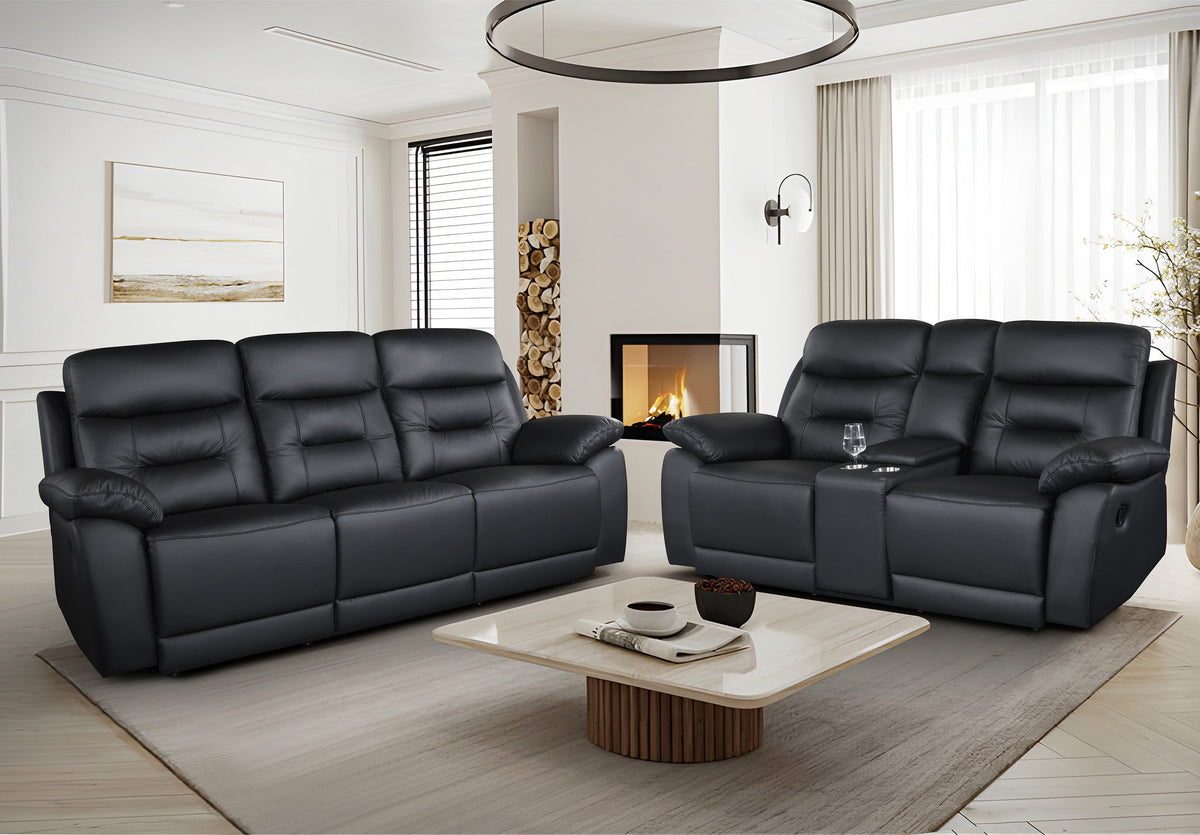 Linden Leather Recliner Lounge Suite