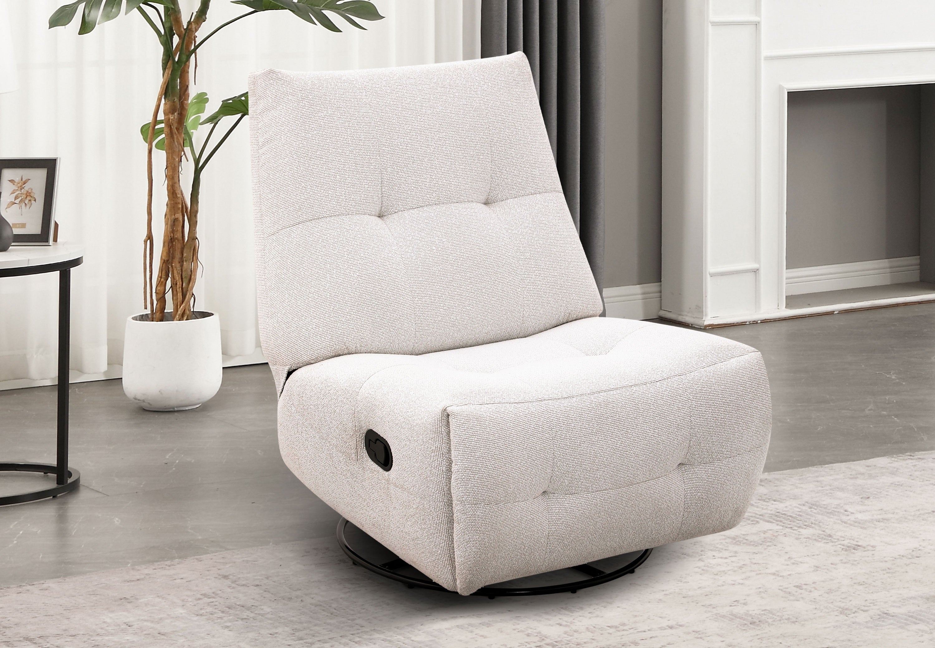 Josie Fabric Rocker Swivel Chair