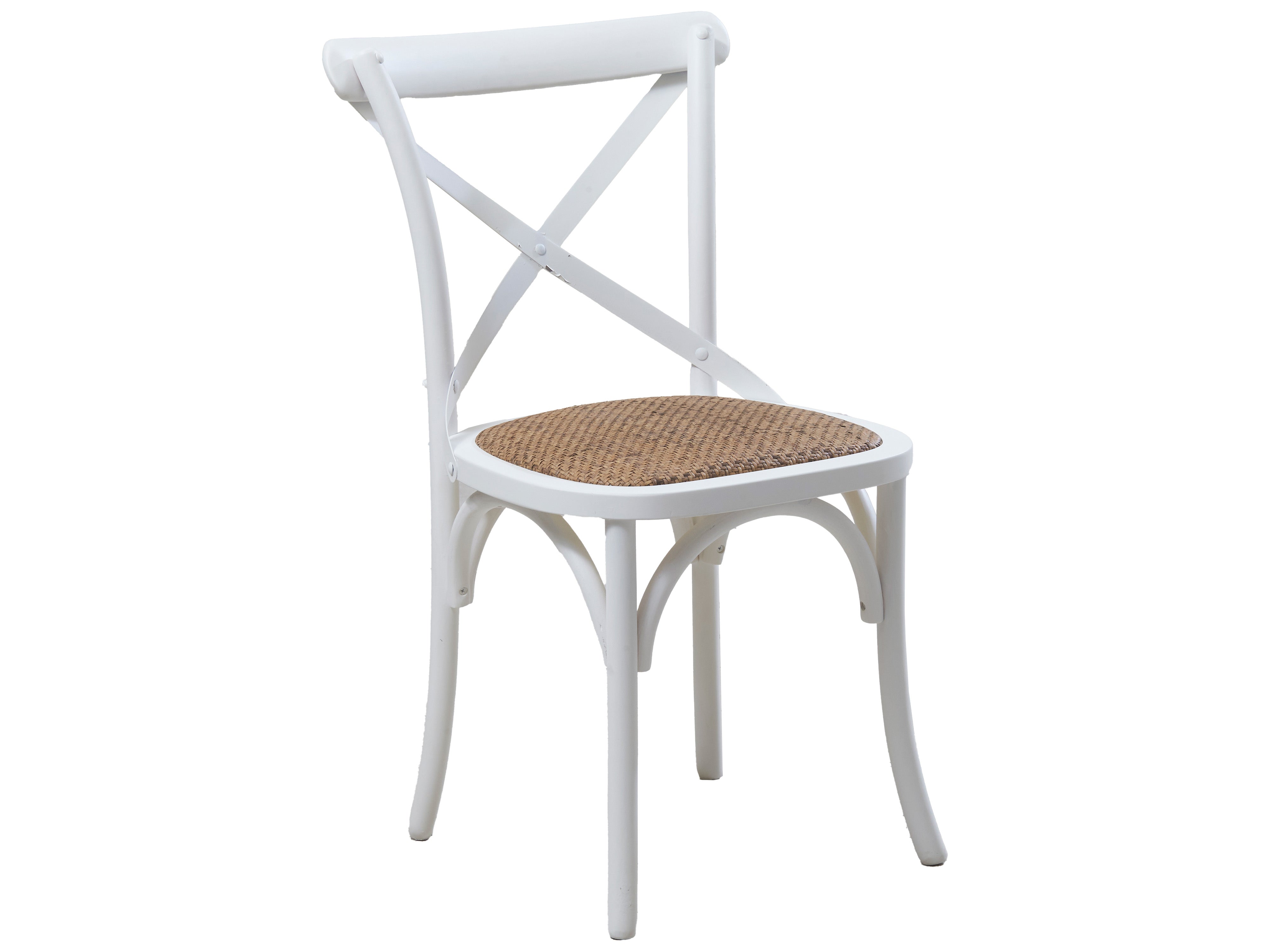 Metal Cross Back Chair