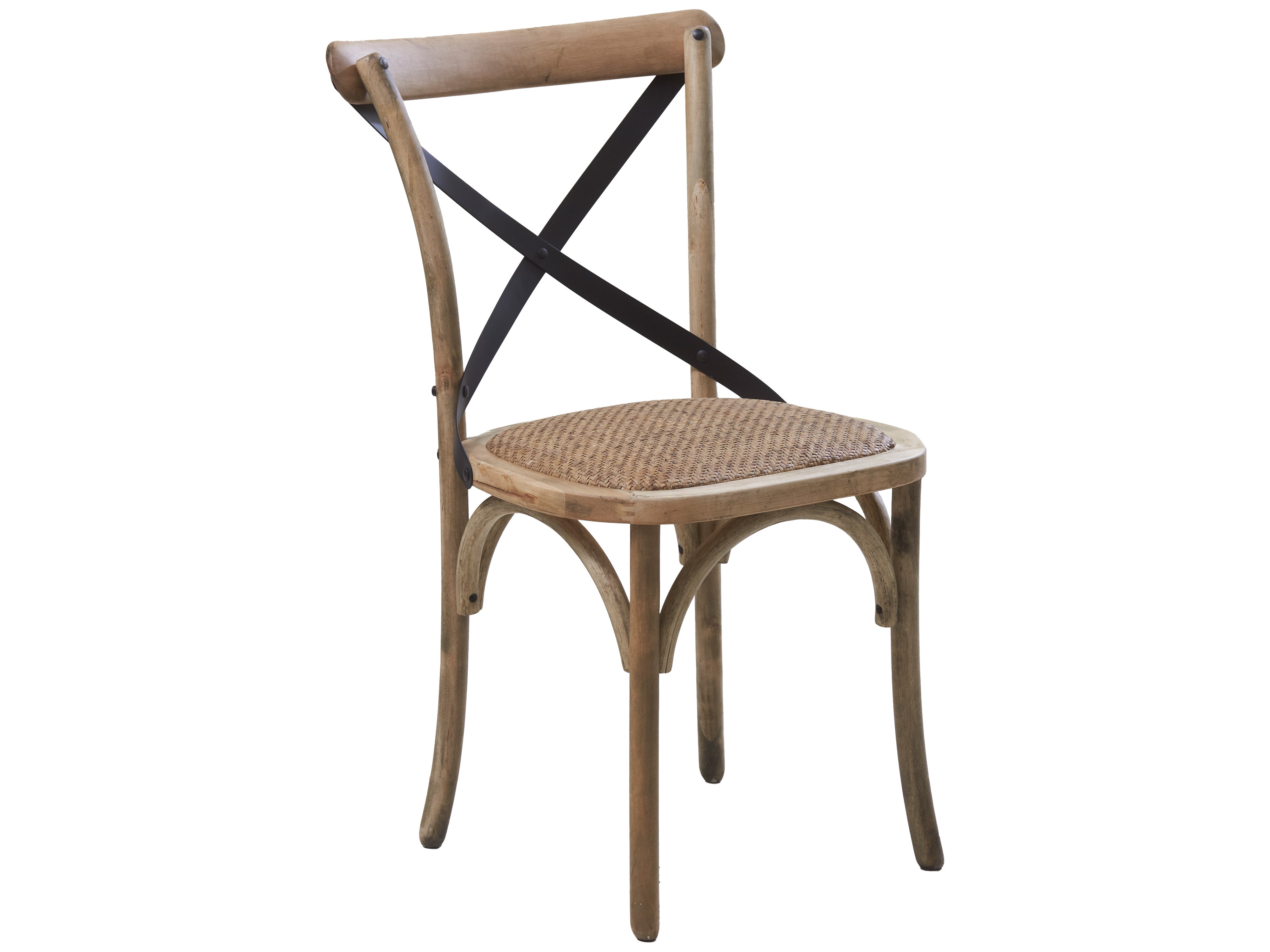Metal Cross Back Chair