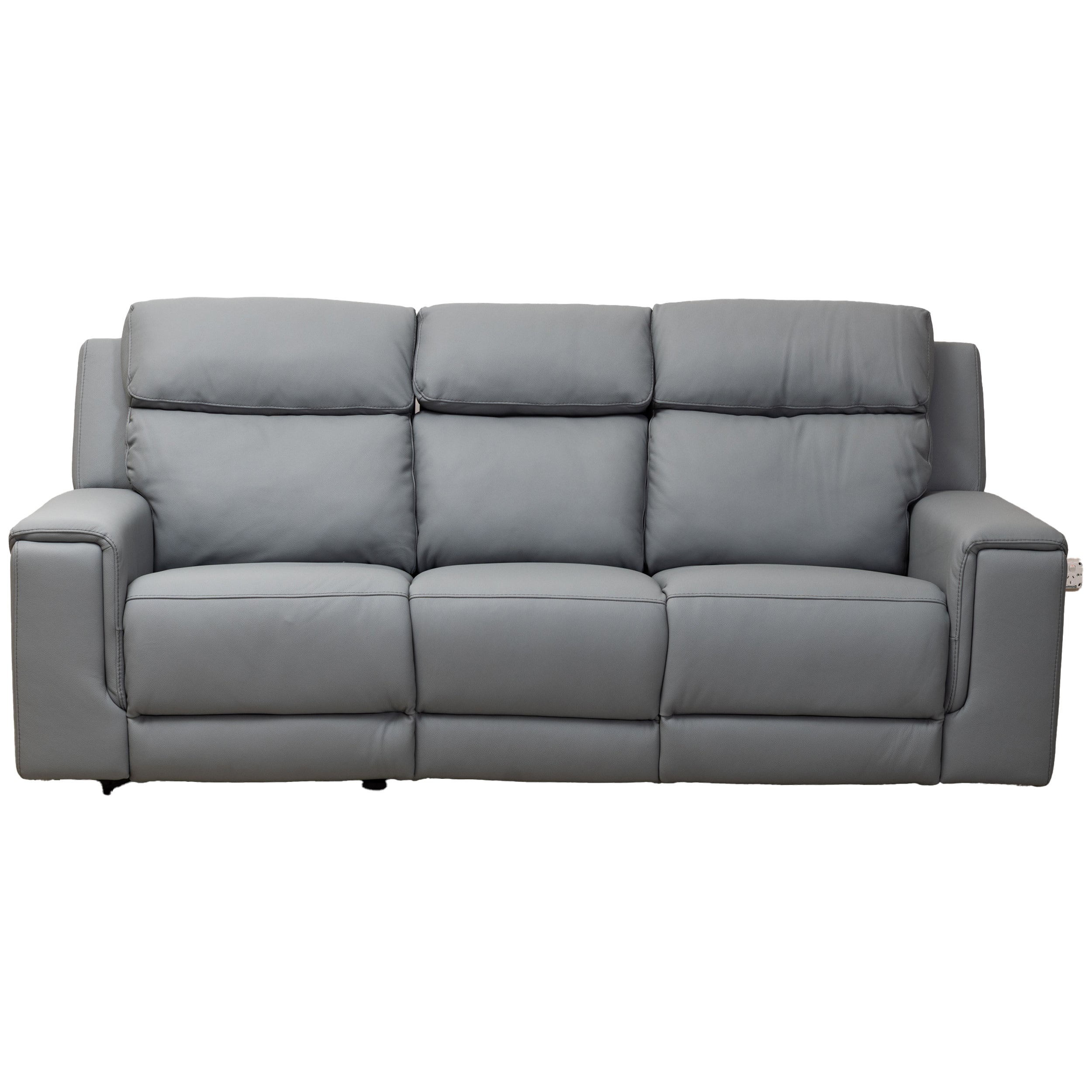 Aquila Electric Recliner Leather Lounge Suite