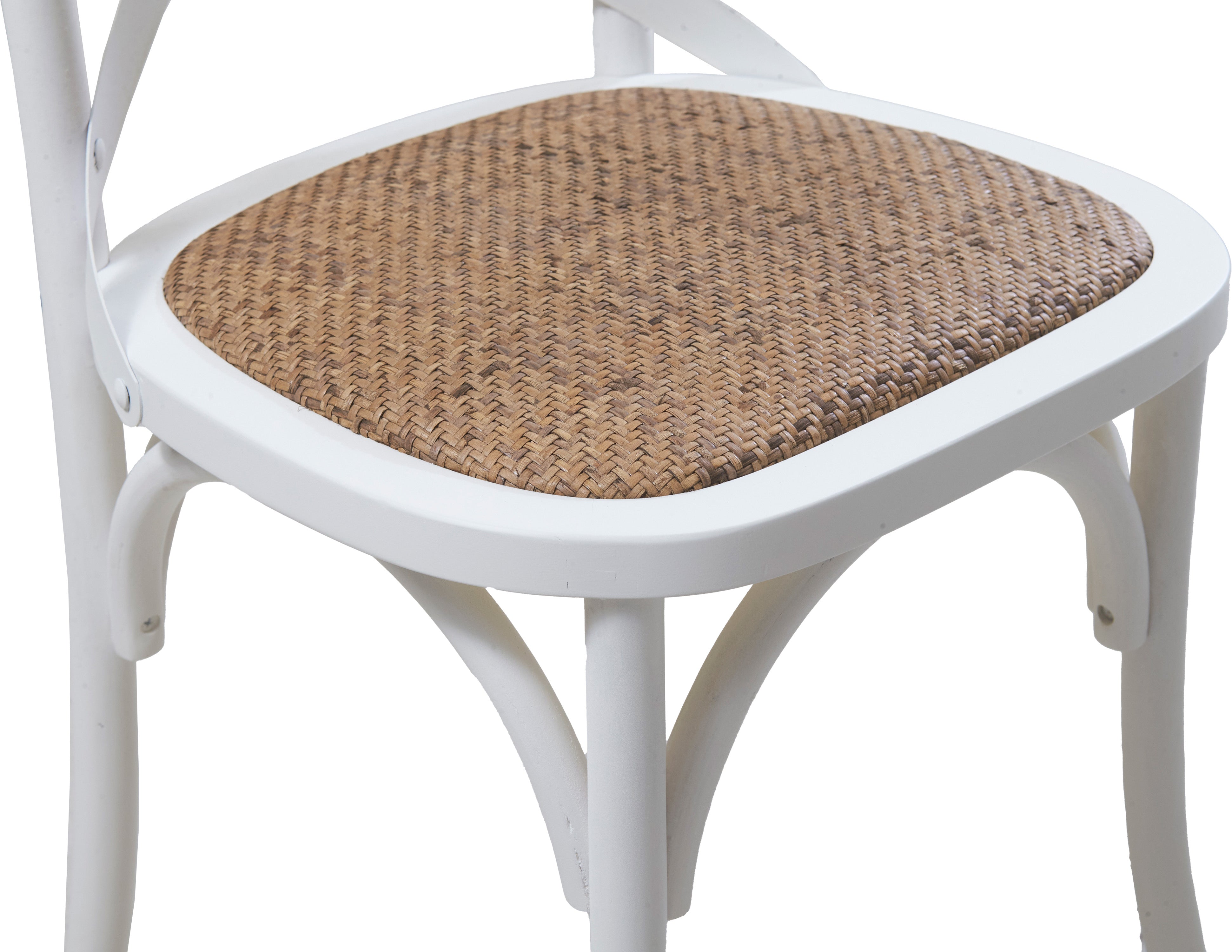 Metal Cross Back Chair