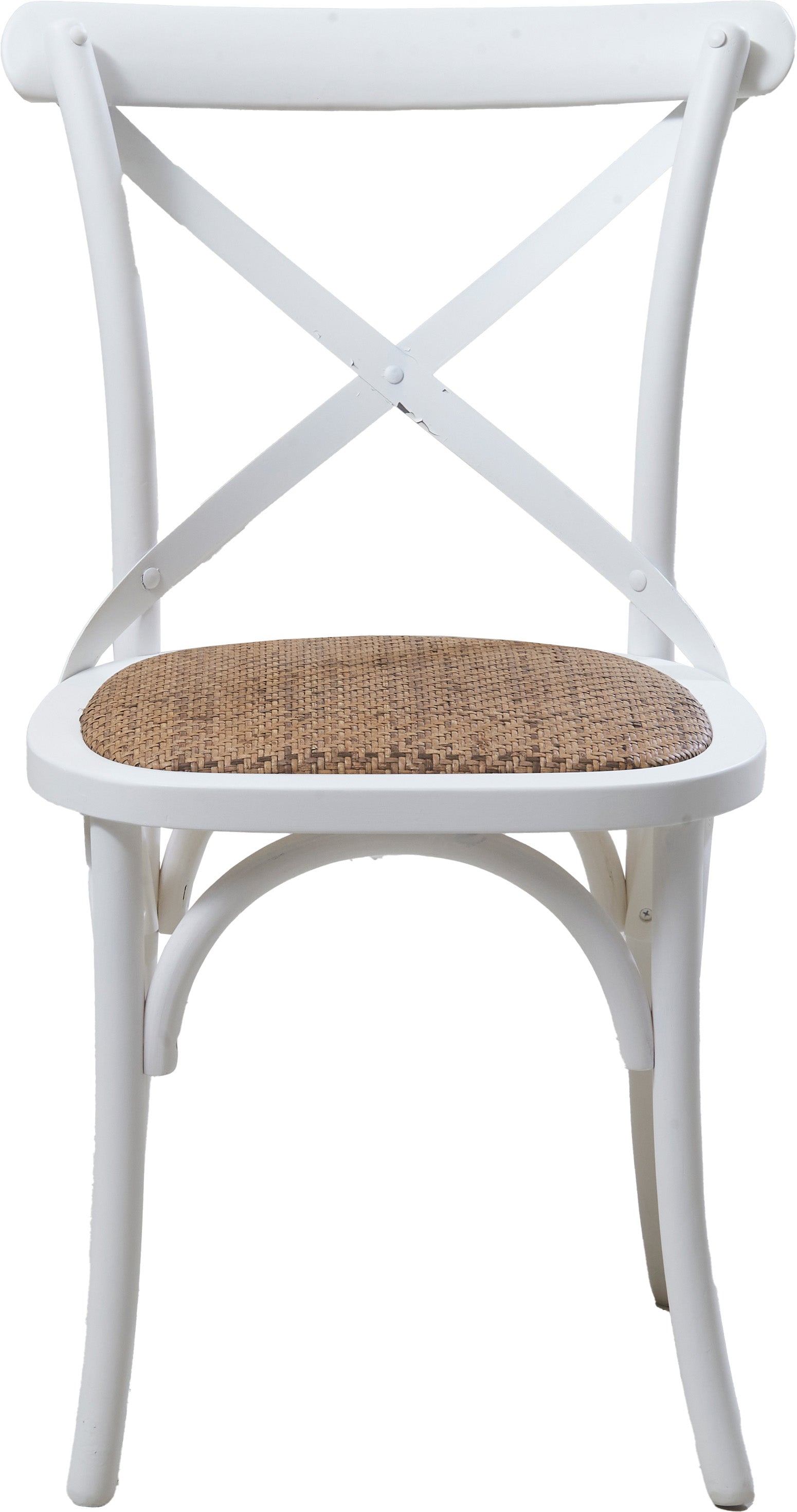 Metal Cross Back Chair