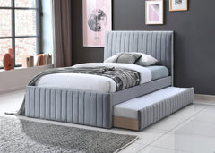 Lloyd Fabric Bed with Single Trundle