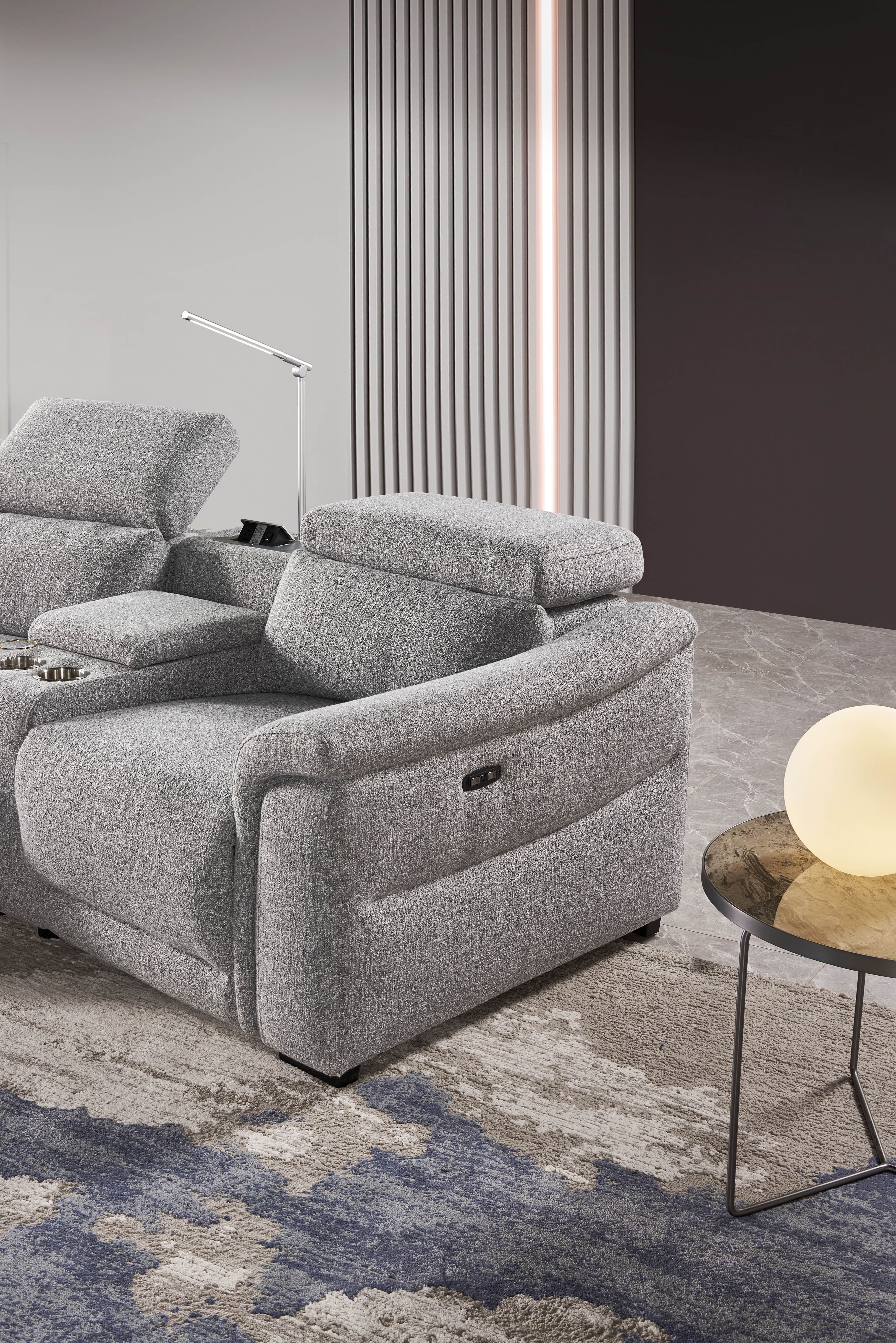 Kavala Fabric Electric Home Theatre Lounge