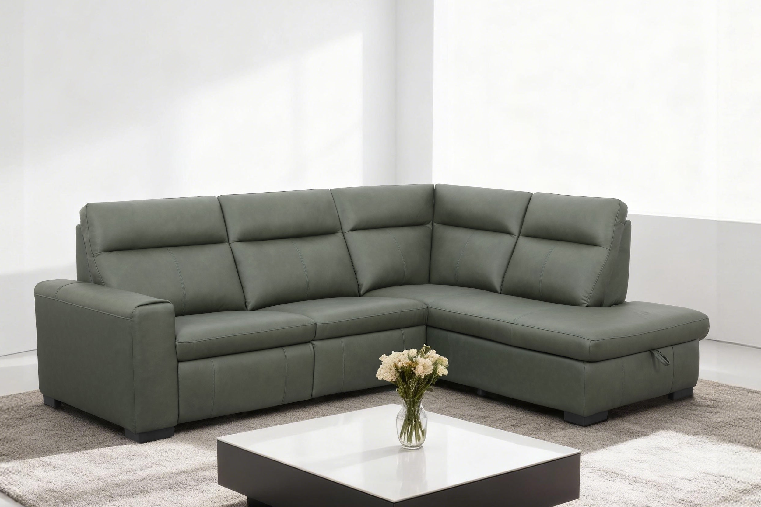 Maddy 4 Seater Leather Electric Modular