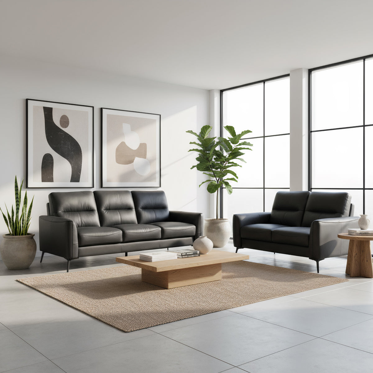 Molly Leather Lounge Suite