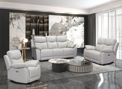 Brendan Electric Recliner Leather Lounge Suite