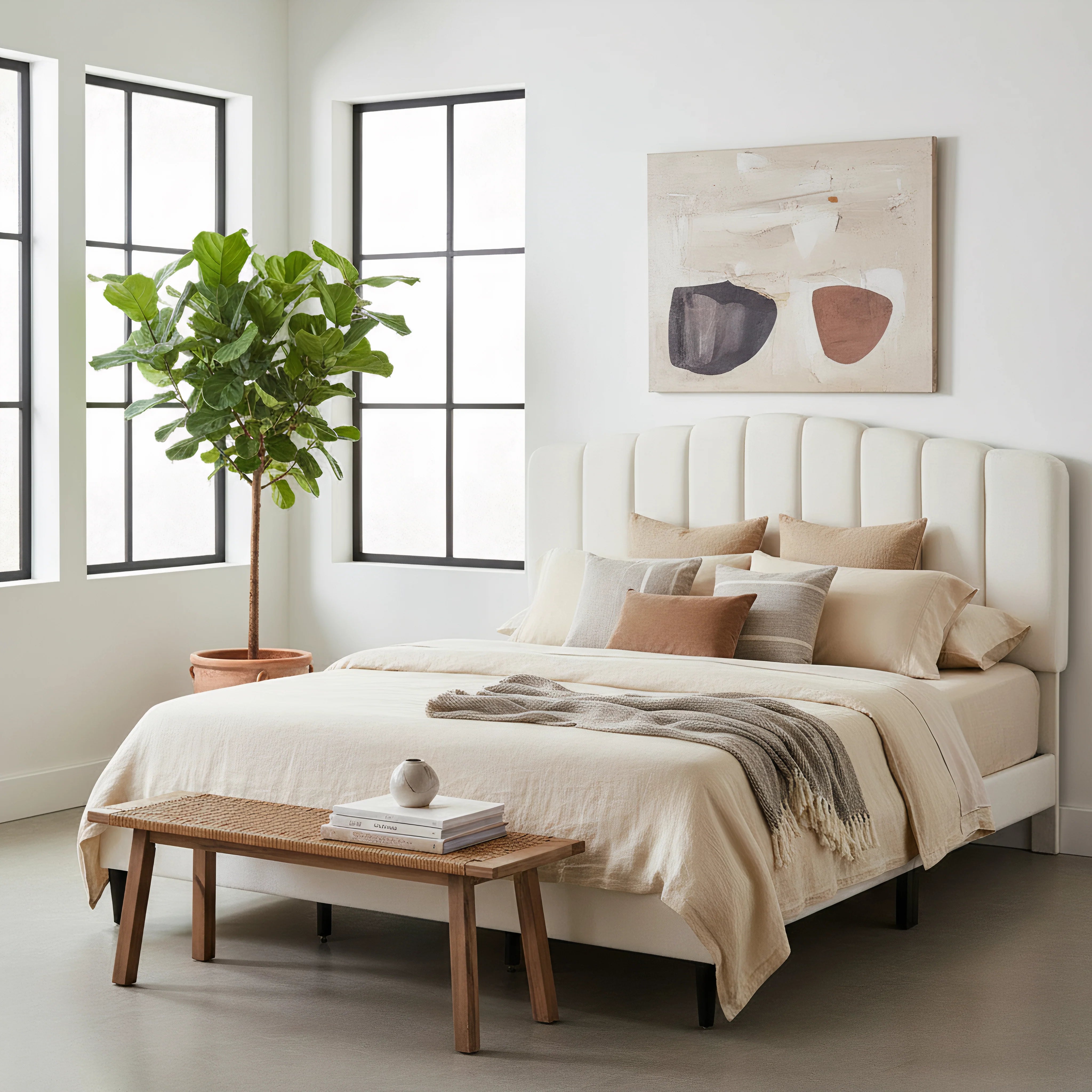 Pearl Fabric Bed