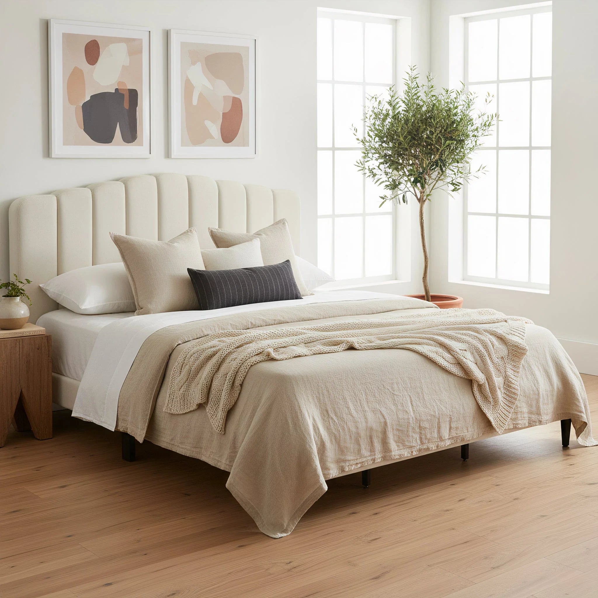 Pearl Fabric Bed