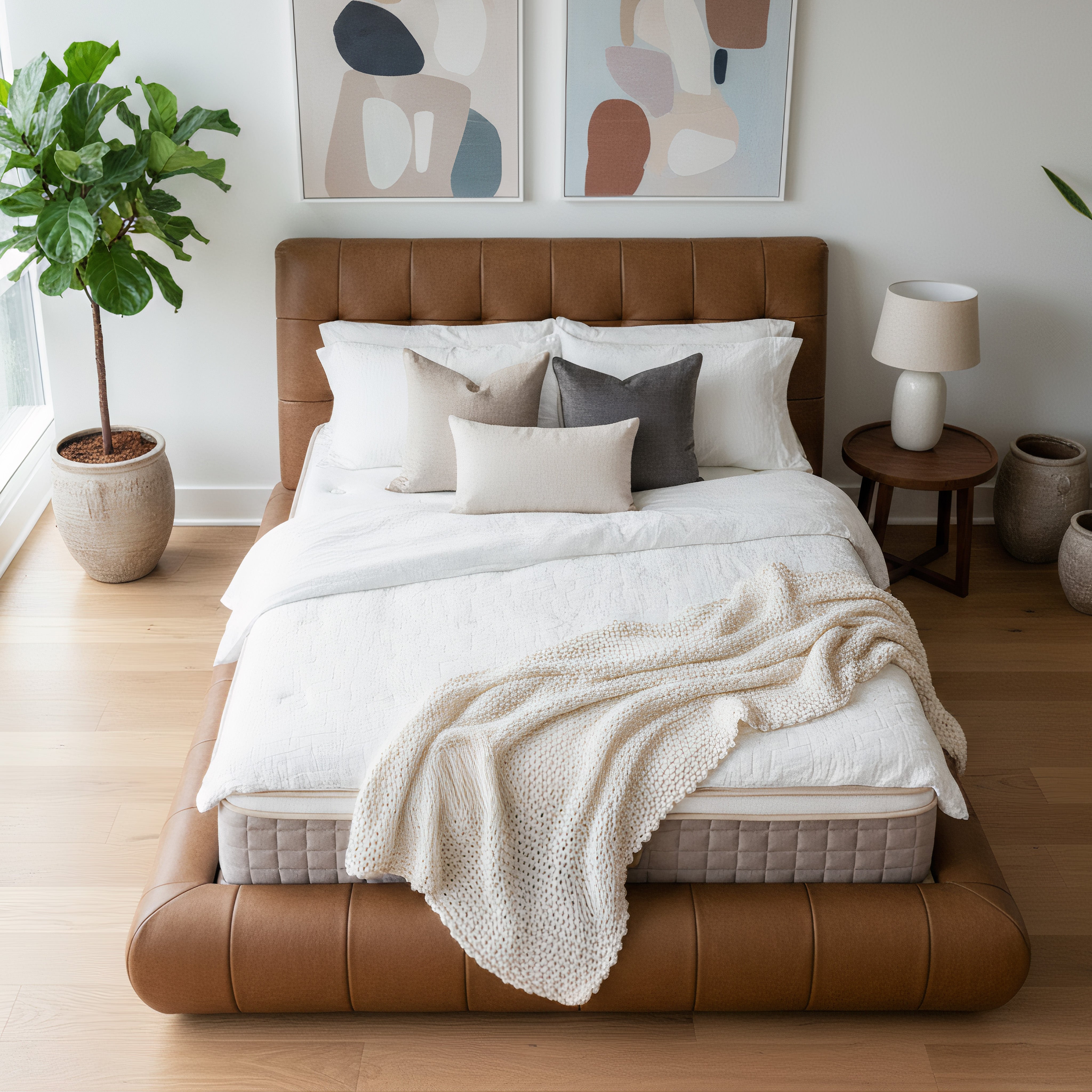 Sophia Leather Bed