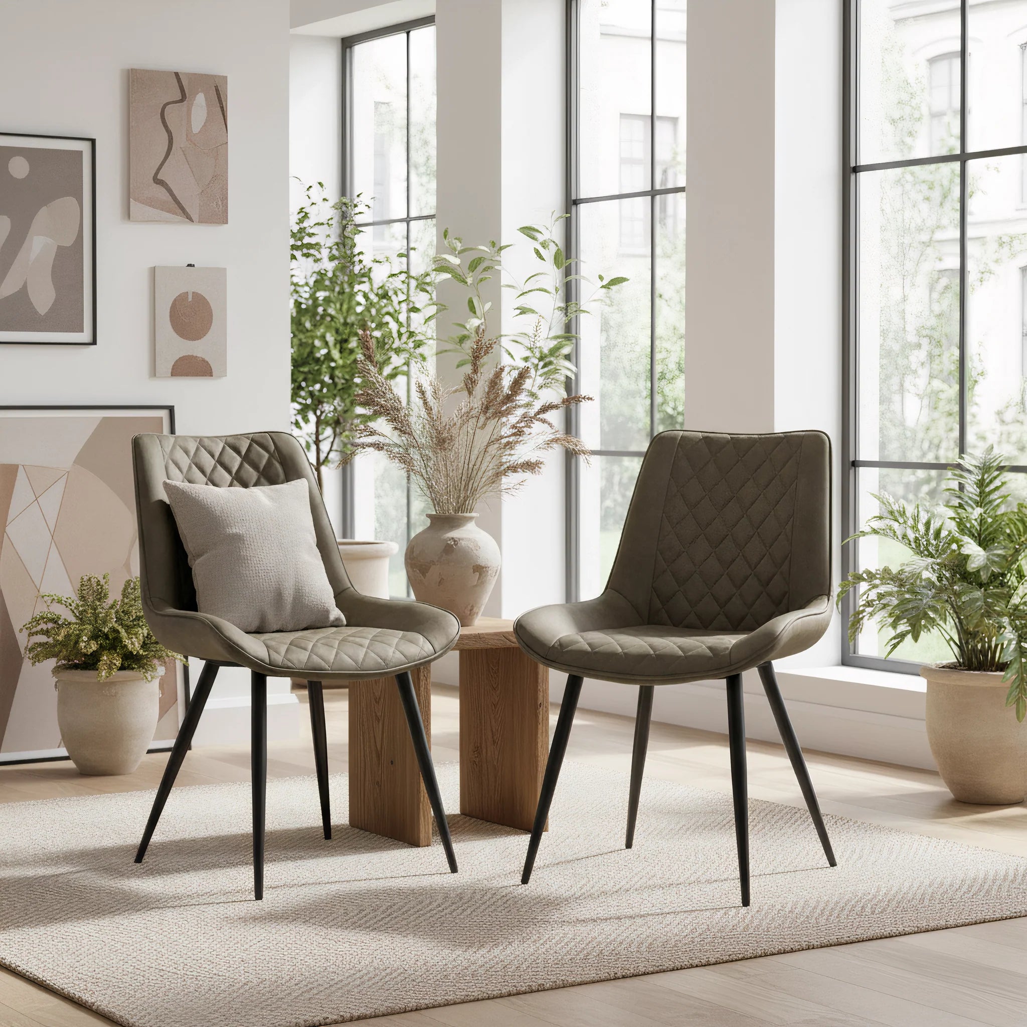 Tyler Fabric Dining Chairs (Set of 2)