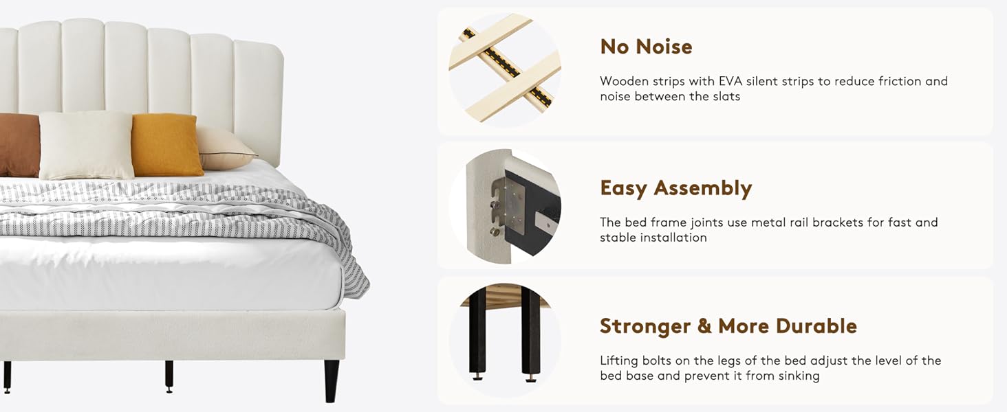 Pearl Fabric Bed