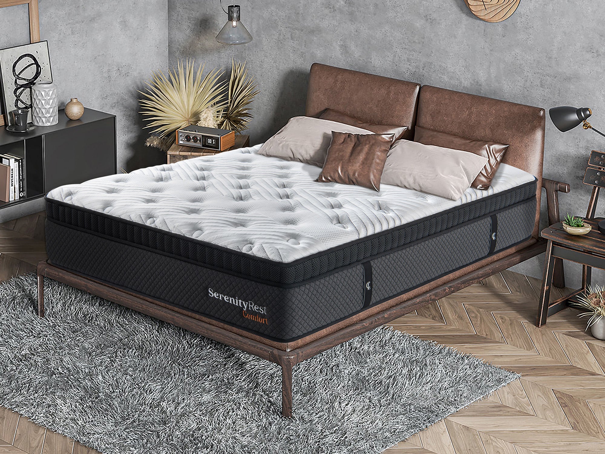 SerenityRest® Cool-Gel Memory Foam Micro-Coil Pocket Spring Mattress