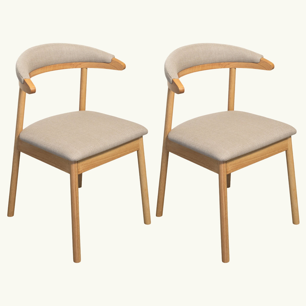 Mindi Fabric Dining Chair (Set of 2)