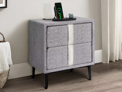 Hanley Fabric Bedside with USB